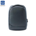 2018 new design durable dark grey polyester anti-theft backpack